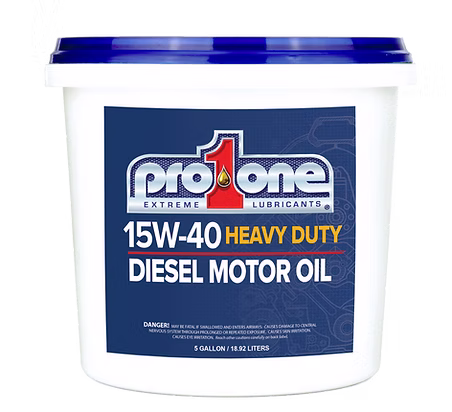 15W-40 Diesel Motor Oil with XPL+ P/N 14005, Qty 1, 5 Gallon Pail